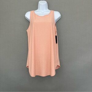 Apt.9 Blush Pink Textured Sleeveless Tank Top